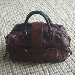 Club monaco 100 percent leather satchel bag.